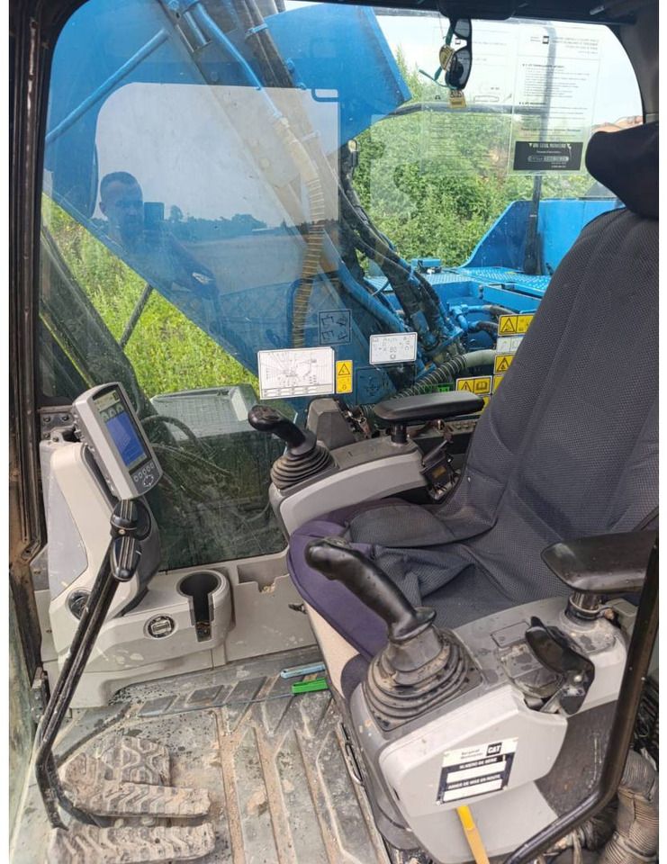 2013 Caterpillar 316EL crawler excavator interior cab view