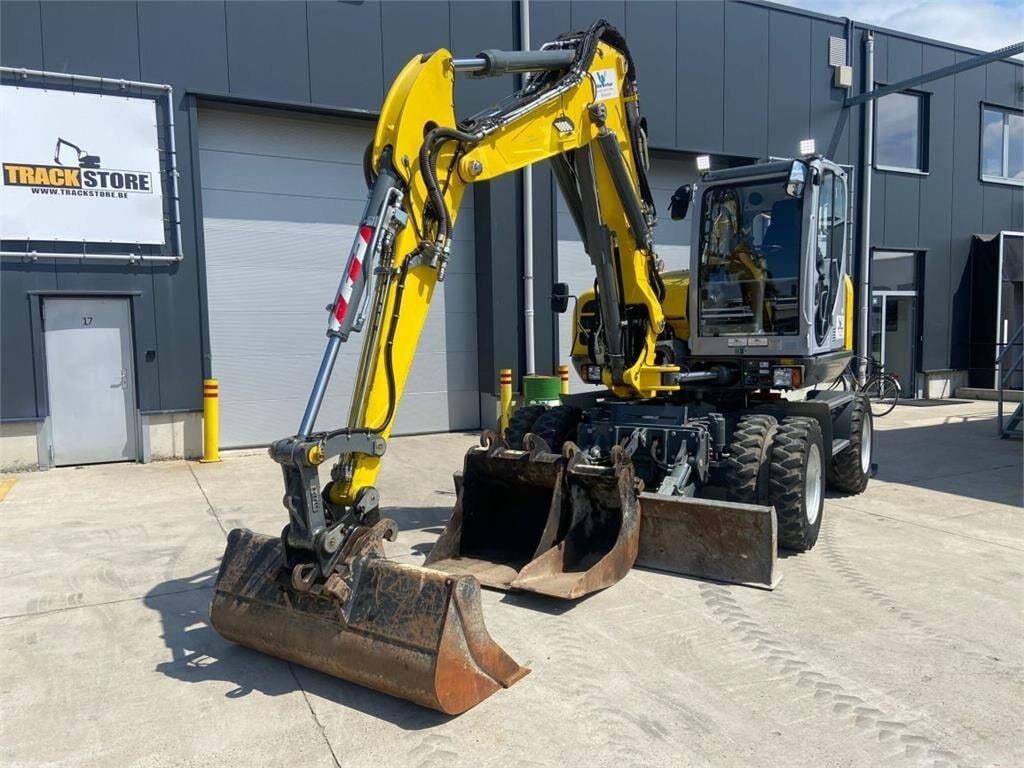 2022 Wacker Neuson EW100 wheel excavator, front three-quarter view 2022 Wacker Neuson EW100 wheel excavator, front three-quarter view