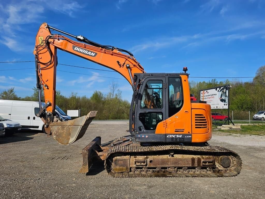2021 Doosan DX140LCR-5 crawler excavator, side view