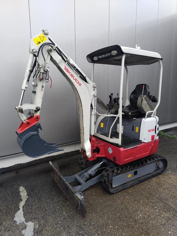 2017 Takeuchi TB215R mini excavator, side view