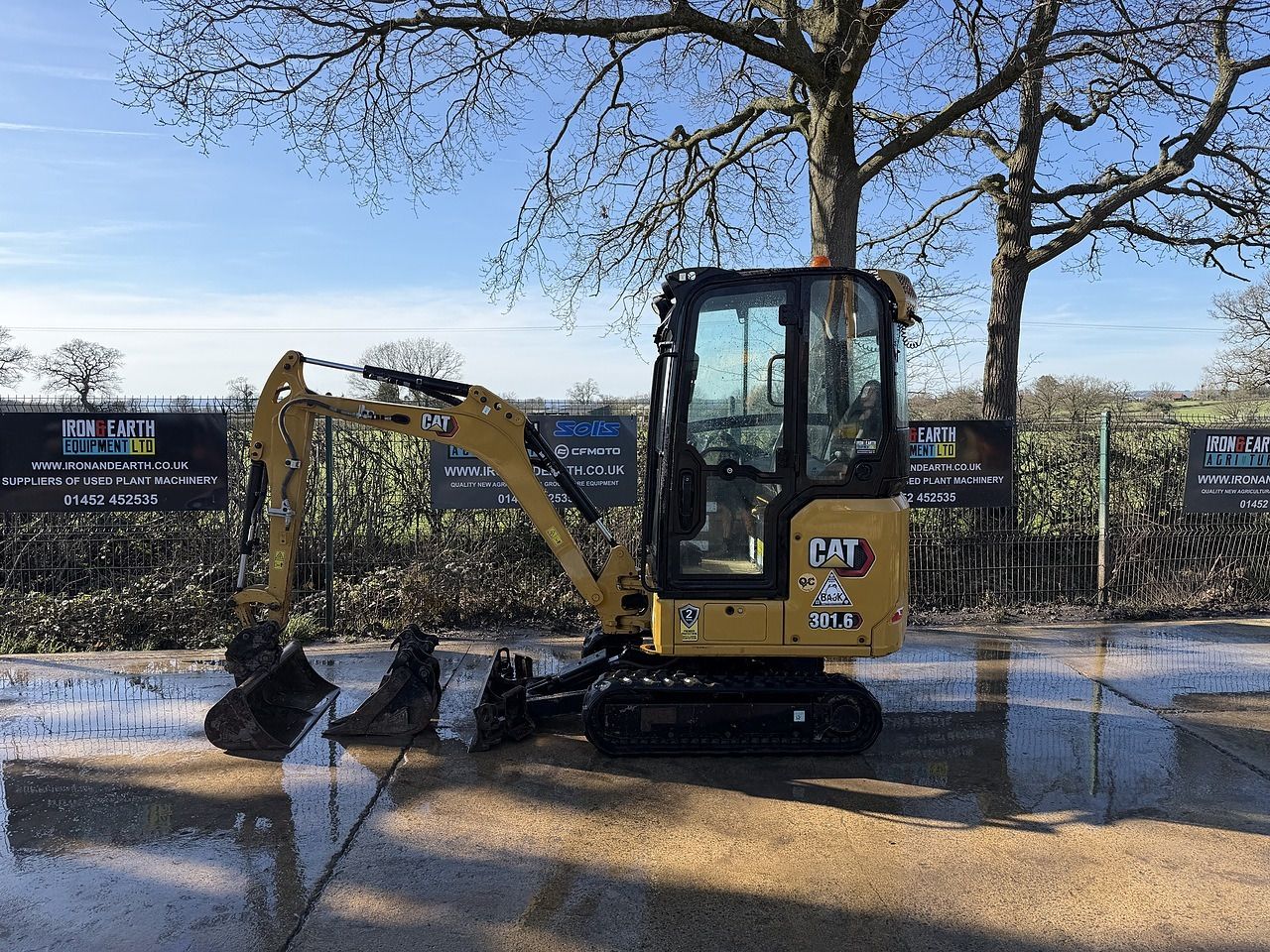 2021 Caterpillar 301.6 mini excavator, side view
