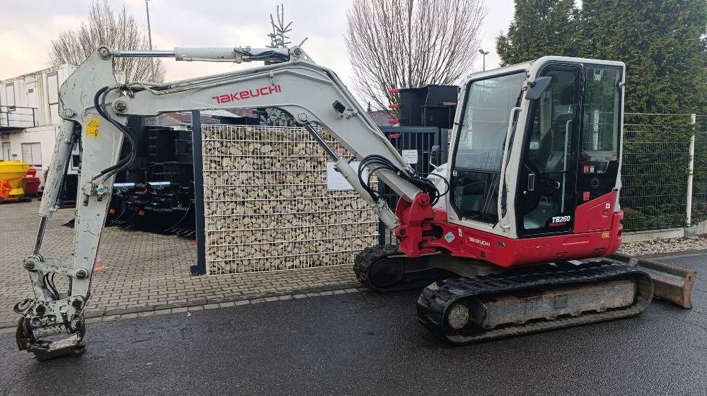 2014 Takeuchi TB260 mini excavator, side view 2014 Takeuchi TB260 mini excavator, side view