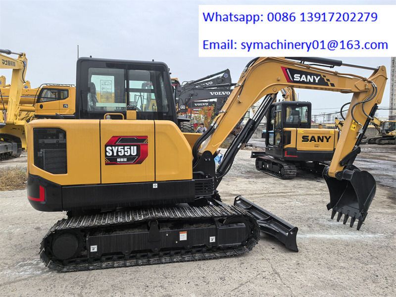 2026 Sany SY55U mini excavator side view