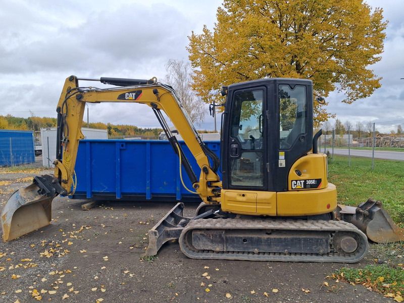 2020 Caterpillar 305E2 mini excavator, side view