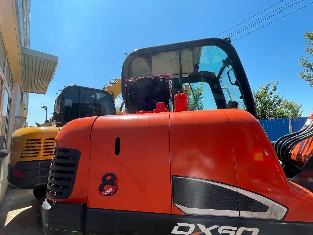 2024 Doosan DX60 crawler excavator side view 2024 Doosan DX60 crawler excavator side view