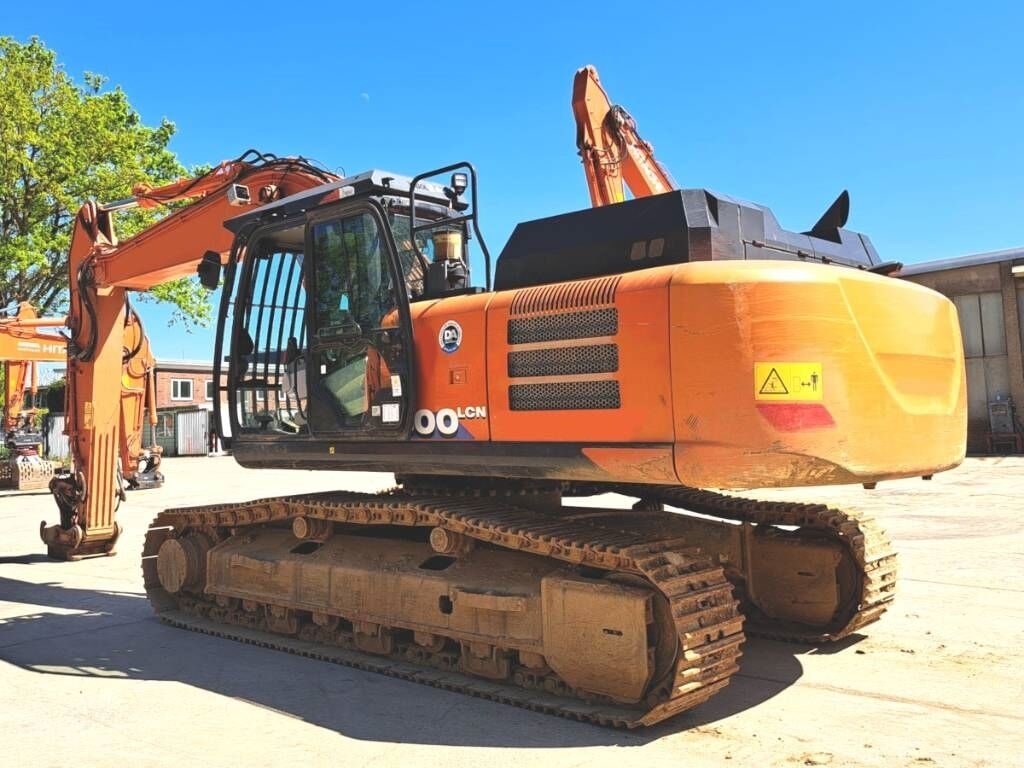 2020 Hitachi ZX300LCN-6 crawler excavator, rear three-quarter view