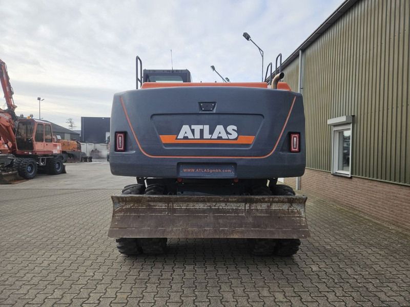 2022 Atlas 150W wheel excavator rear view 2022 Atlas 150W wheel excavator rear view