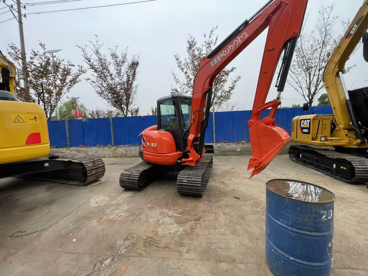 2024 Kubota KX163 mini excavator, side view