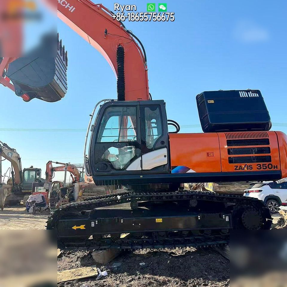2020 Hitachi Zaxis 350H crawler excavator, side profile view 2020 Hitachi Zaxis 350H crawler excavator, side profile view