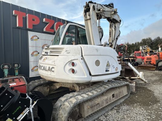 2008 Mecalac 714 MC crawler excavator, rear three-quarter view
