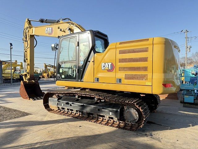 2020 Caterpillar 320-07C crawler excavator, rear three-quarter view