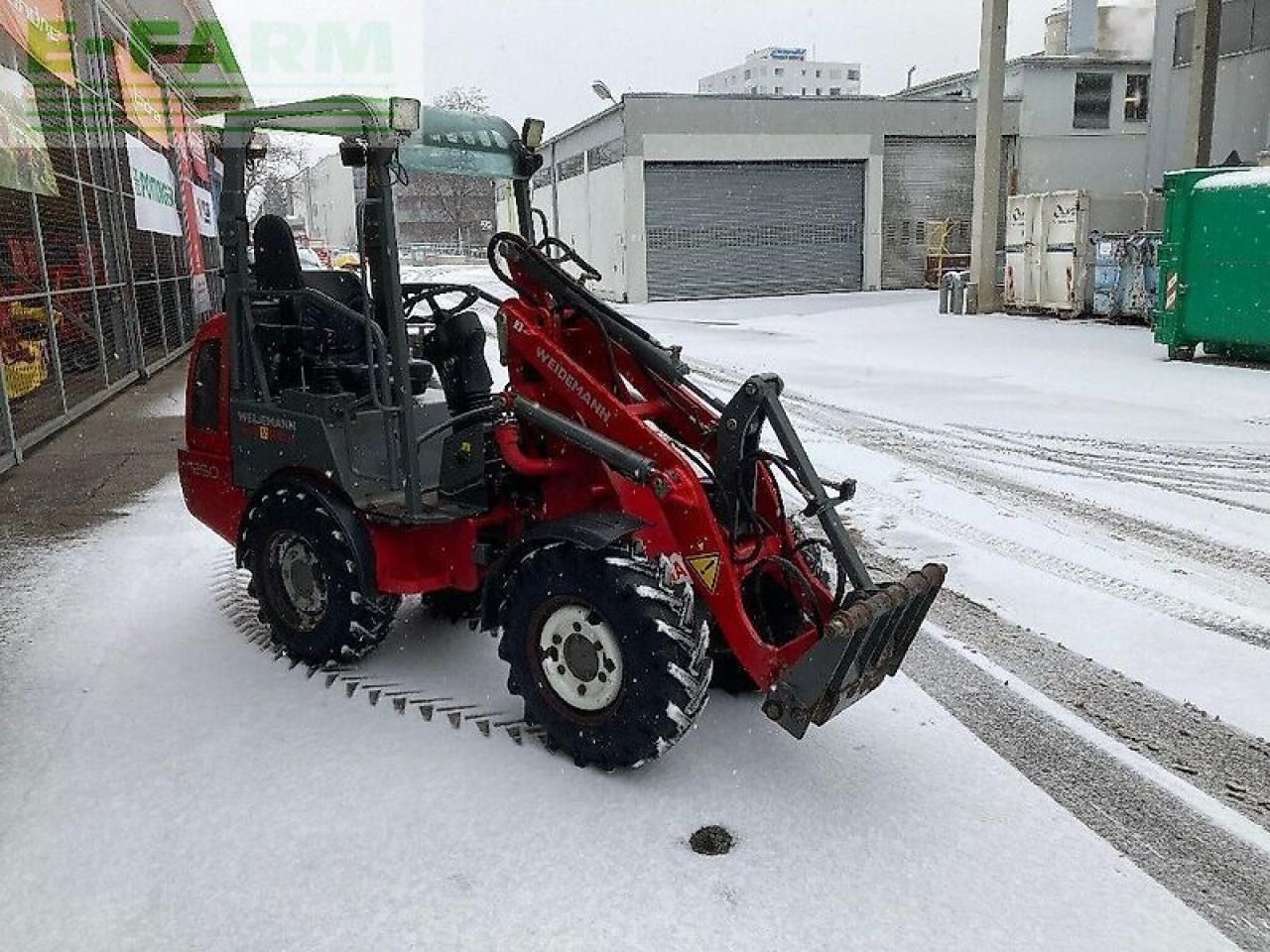 2010 Weidemann 1250 CX 35 mini excavator, three-quarter front view