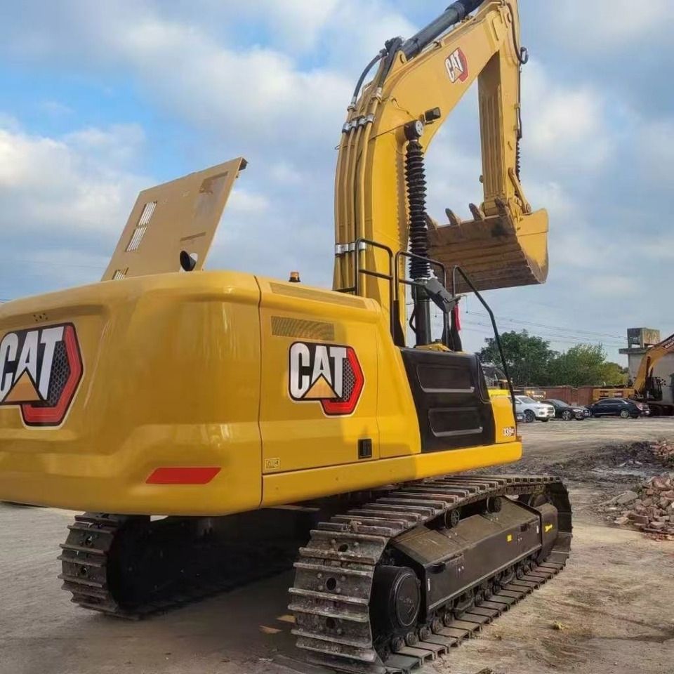 2024 Caterpillar 336GC crawler excavator, rear three-quarter view