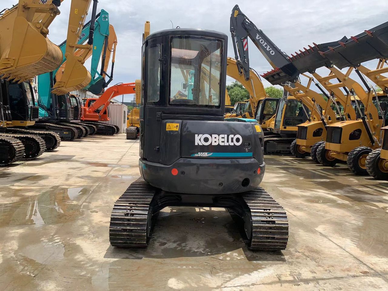 2022 Kobelco SK55SR crawler excavator, rear view