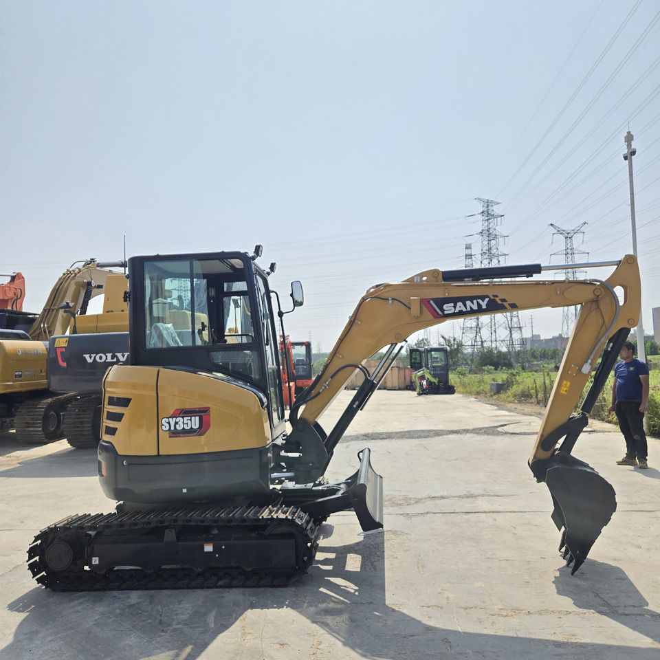 2025 Sany SY35U mini excavator, side profile view 2025 Sany SY35U mini excavator, side profile view