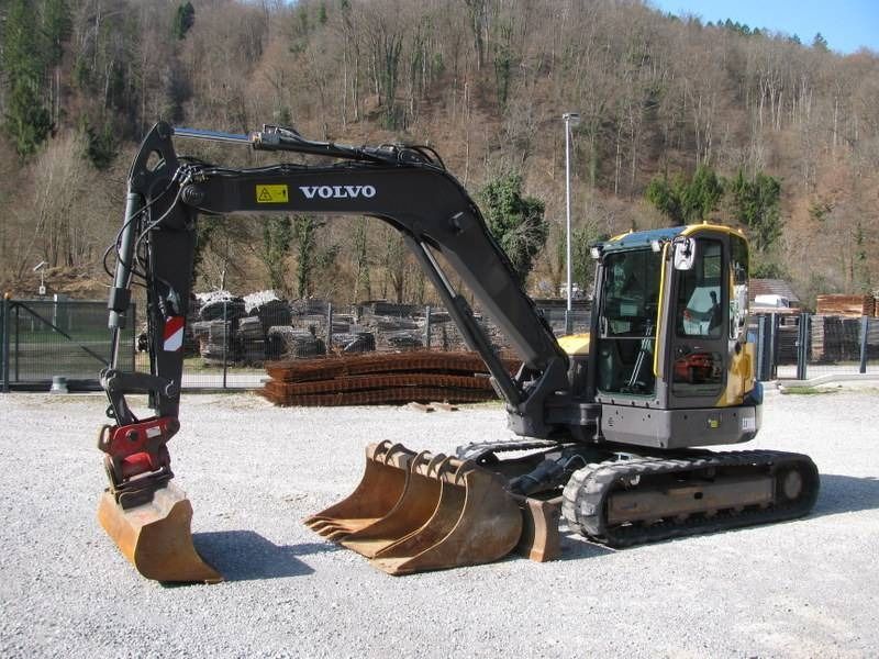 2020 Volvo ECR88D mini excavator, side profile view