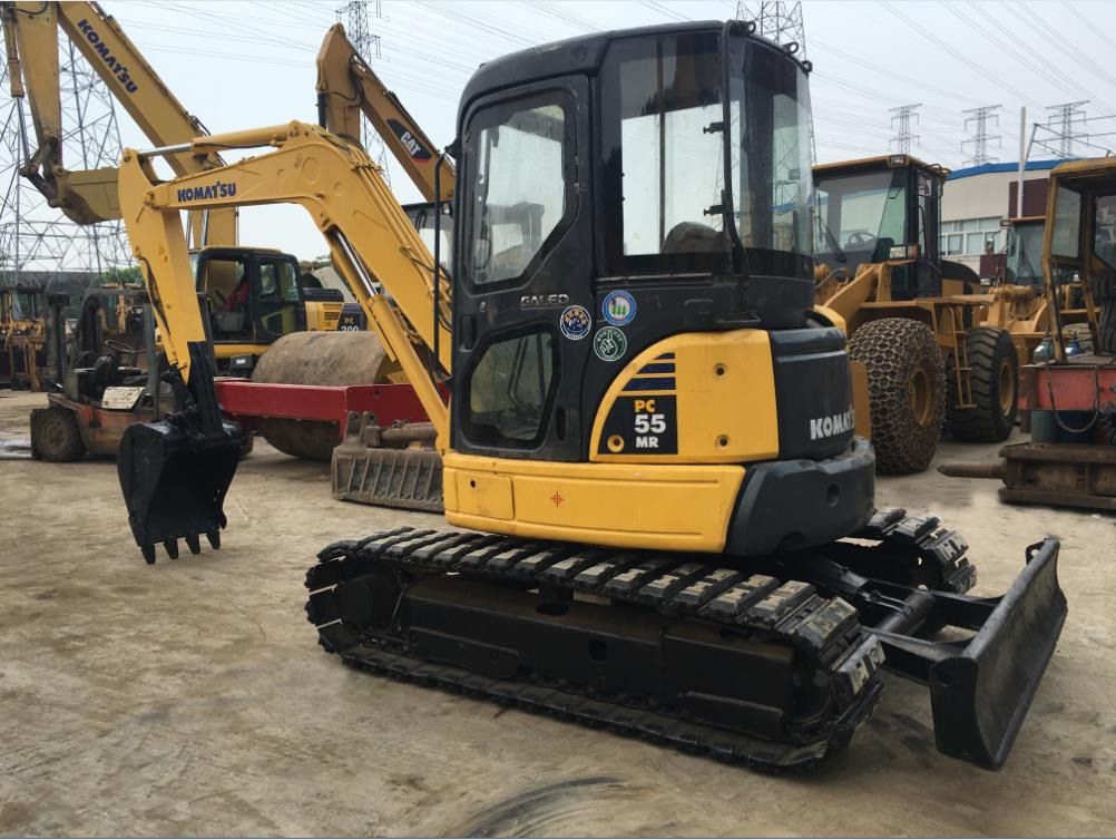 2020 Komatsu PC55MR crawler excavator, three-quarter view 2020 Komatsu PC55MR crawler excavator, three-quarter view