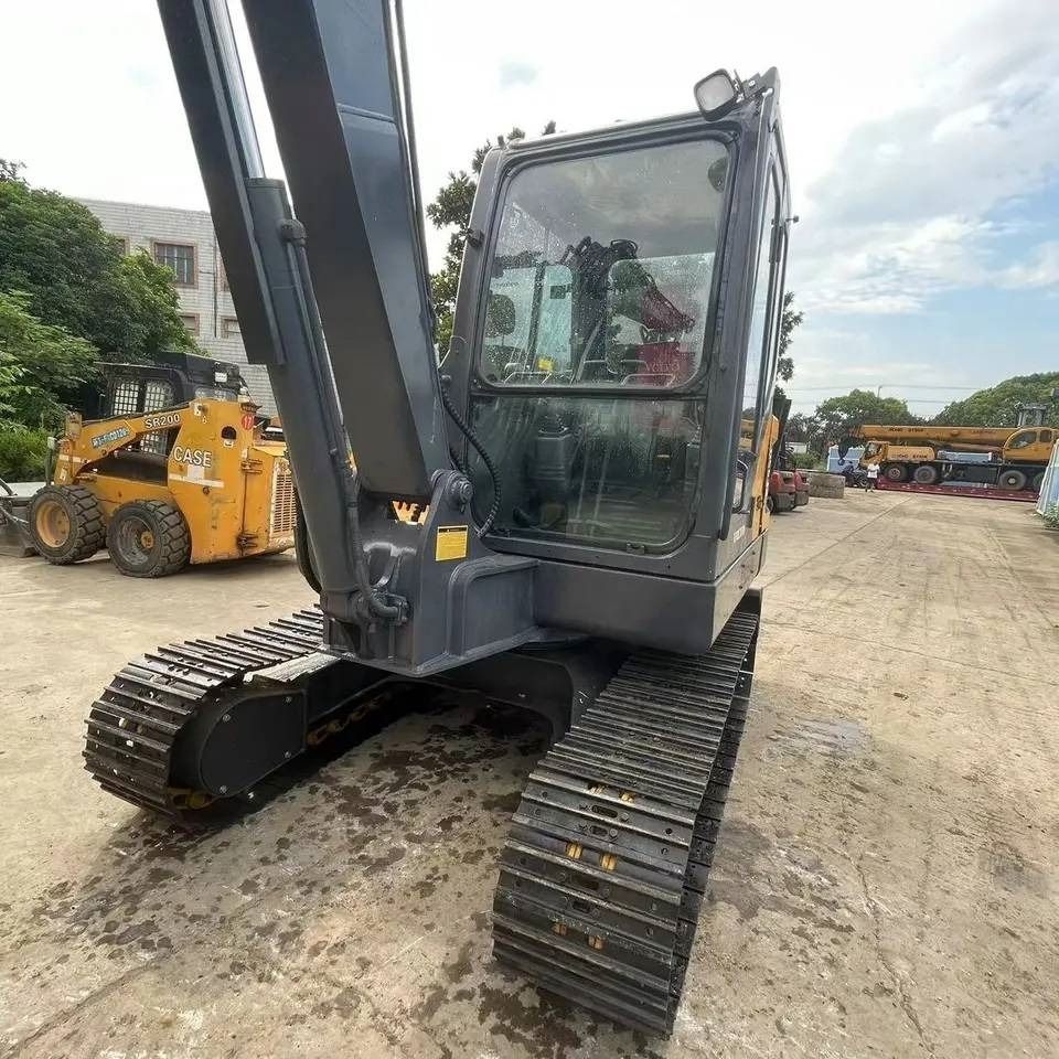 2024 Volvo EC55D mini excavator, rear three-quarter view 2024 Volvo EC55D mini excavator, rear three-quarter view