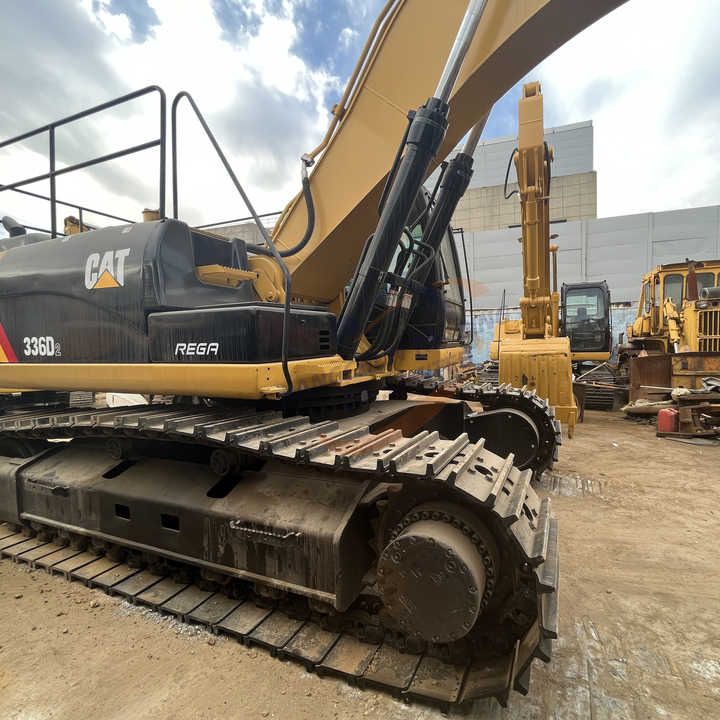 Caterpillar 336D2L crawler excavator, side view Caterpillar 336D2L crawler excavator, side view