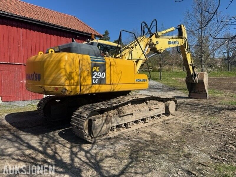 2003 Komatsu PC290LC-7K crawler excavator, rear three-quarter view