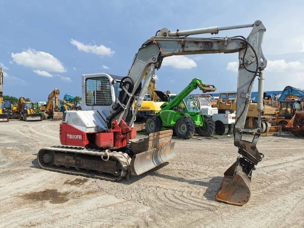 2003 Takeuchi TB80FR mini excavator, side view 2003 Takeuchi TB80FR mini excavator, side view