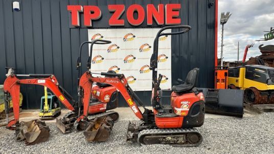 2018 Kubota K008-3 mini excavator, side profile view