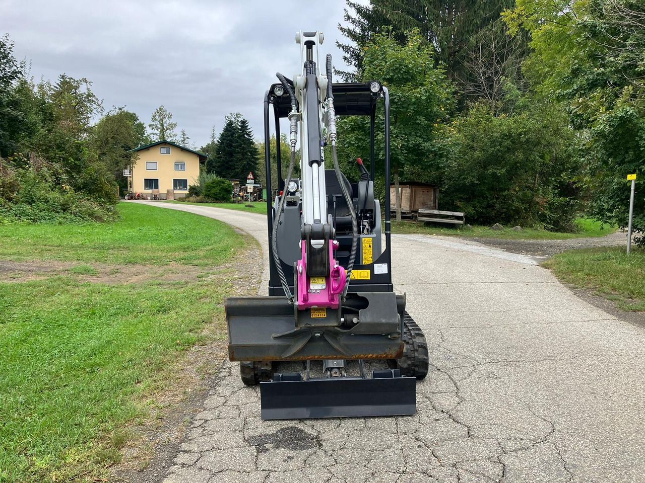 2022 Bobcat E17 mini excavator, front view