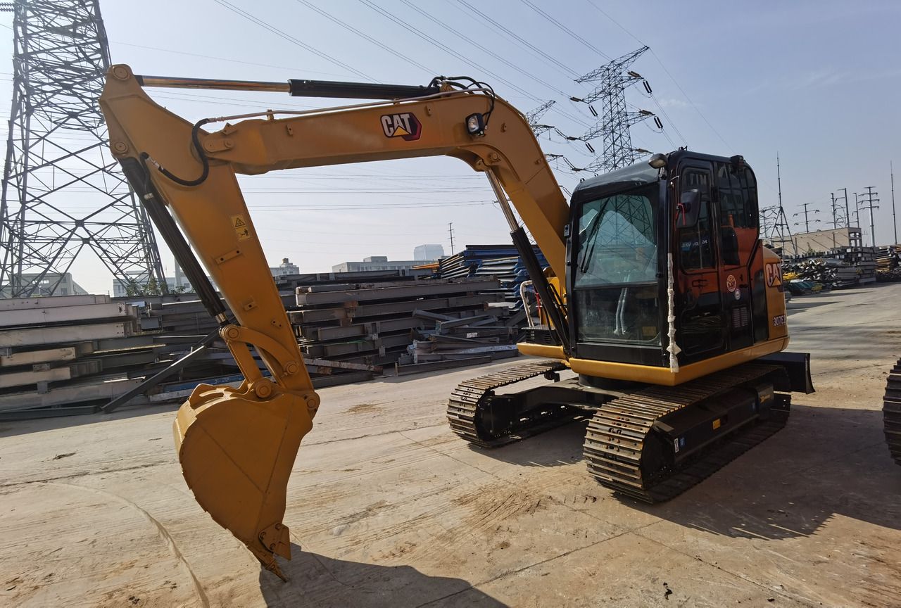2024 Caterpillar 307E2 mini excavator, side view 2024 Caterpillar 307E2 mini excavator, side view