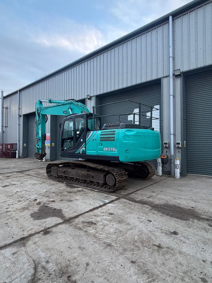2019 Kobelco SK210LC-10 crawler excavator, rear three-quarter view