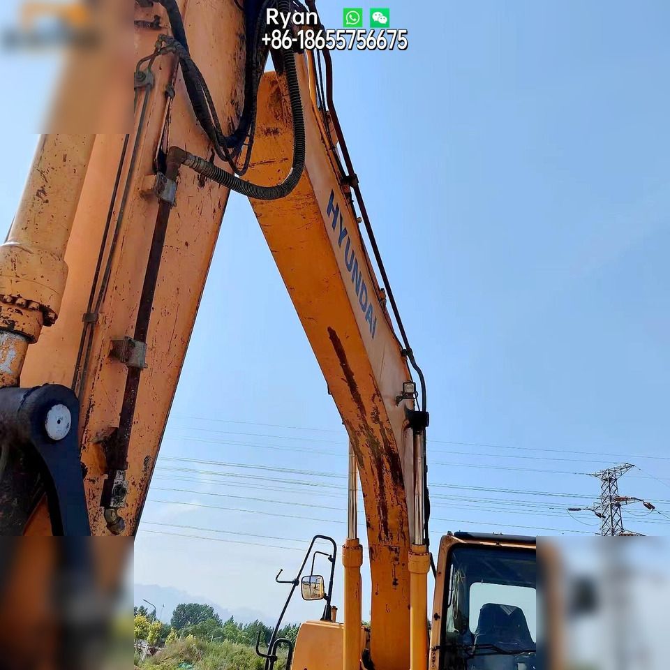 2010 Hyundai R210W-9 wheel excavator boom and cab view 2010 Hyundai R210W-9 wheel excavator boom and cab view