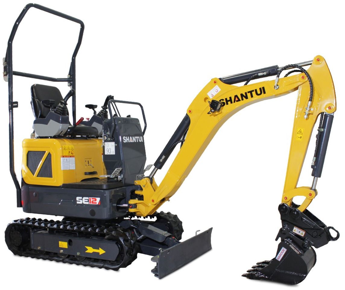 2026 Shantui SE12 mini excavator, side view