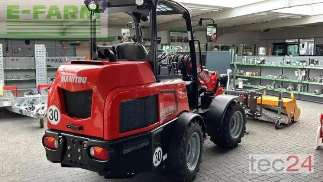 2022 Manitou MLA 5-60 HZ mini excavator, rear three-quarter view 2022 Manitou MLA 5-60 HZ mini excavator, rear three-quarter view
