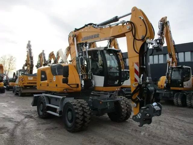 2023 Liebherr A916 Litronic wheel excavator, front three-quarter view 2023 Liebherr A916 Litronic wheel excavator, front three-quarter view