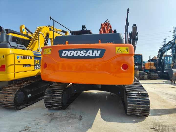 2022 Doosan DX225 crawler excavator, rear view