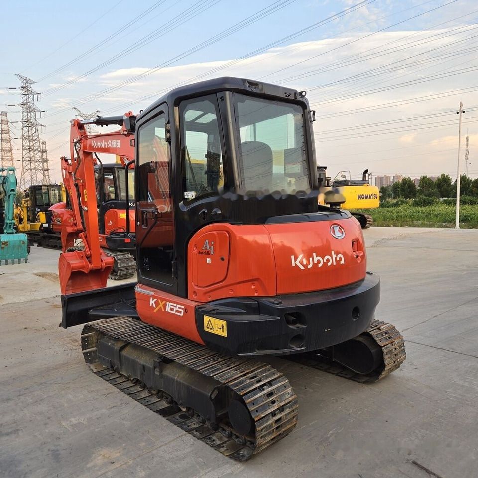 2023 Kubota KX165 mini excavator, front three-quarter view