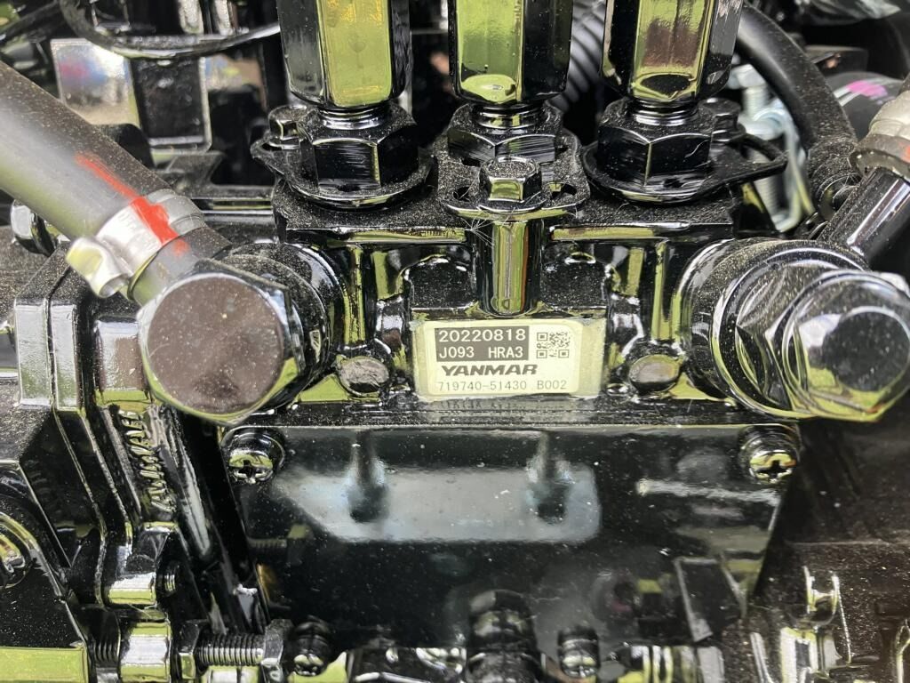 2022 Wacker Neuson ET16 mini excavator engine component detail 2022 Wacker Neuson ET16 mini excavator engine component detail