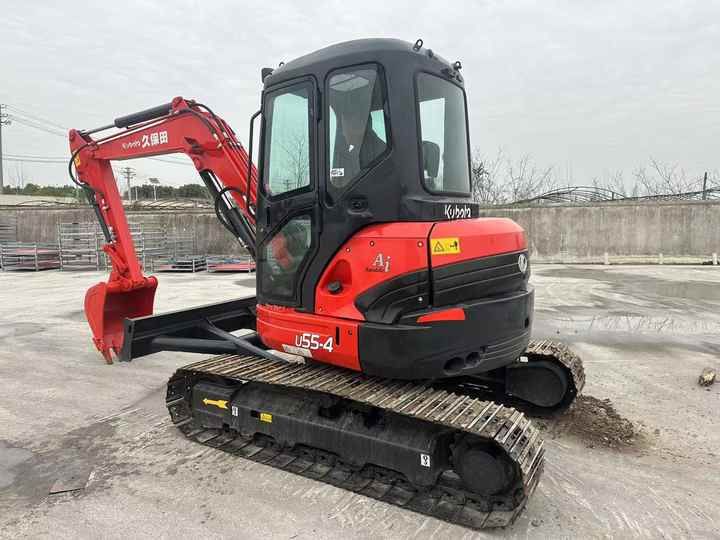 2022 Kubota U55-4 mini excavator, side view