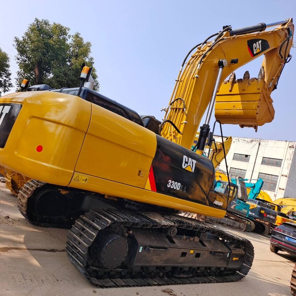 2024 Caterpillar 330D2 L crawler excavator, rear three-quarter view 2024 Caterpillar 330D2 L crawler excavator, rear three-quarter view