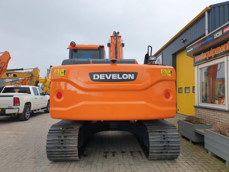 2023 Develon DX140LC crawler excavator rear view