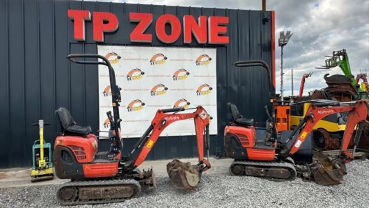 2018 Kubota K008-3 mini excavator, side view 2018 Kubota K008-3 mini excavator, side view