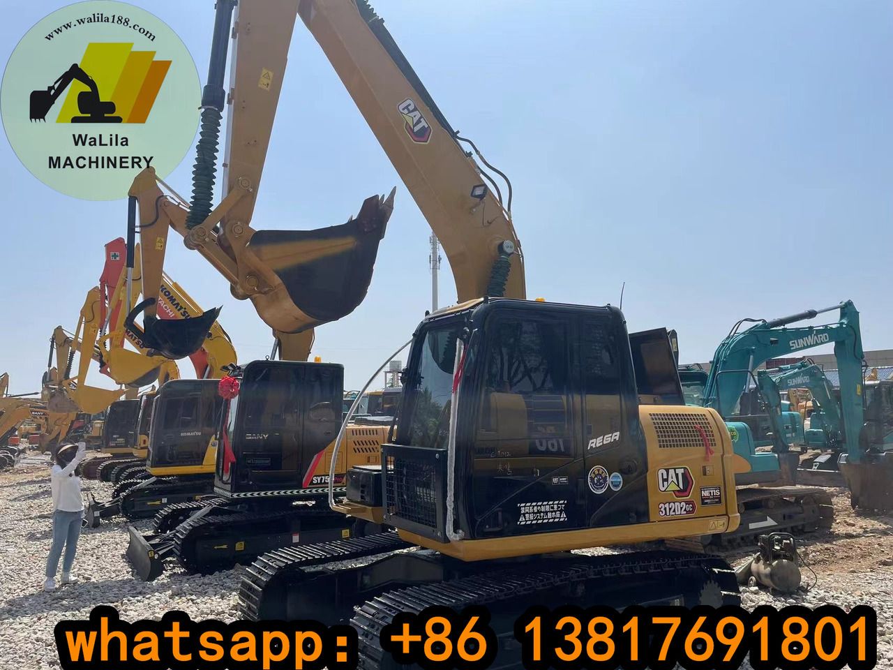 2023 Caterpillar 312D2 GC crawler excavator, side view 2023 Caterpillar 312D2 GC crawler excavator, side view