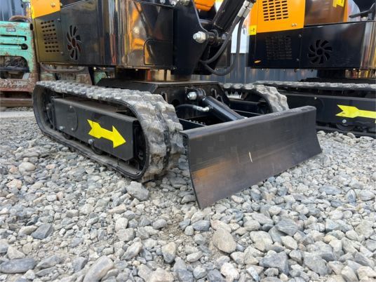 JPC KV12 mini excavator front view