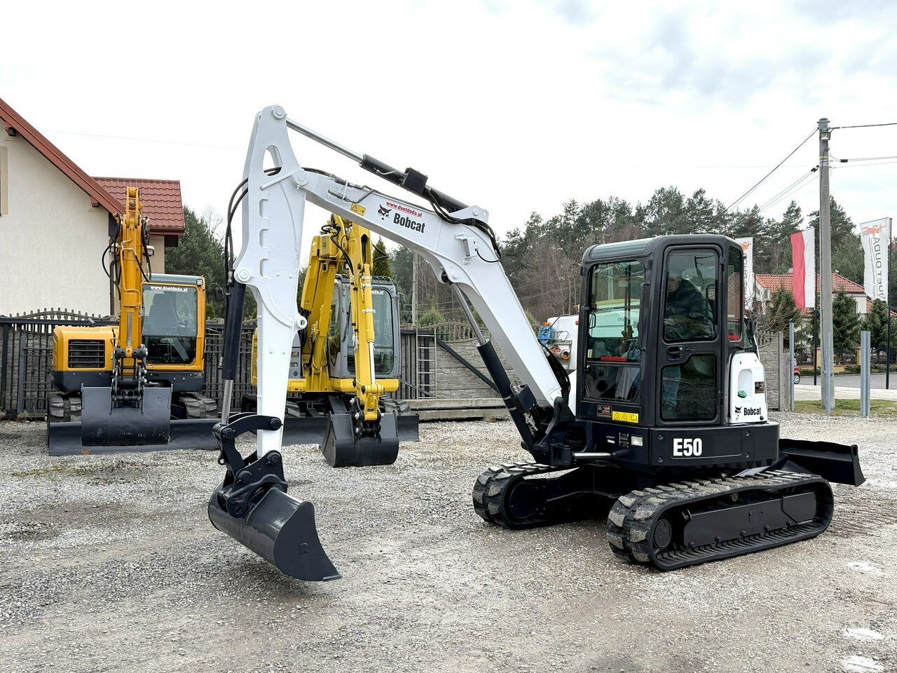 2013 Bobcat E50 mini excavator, side view 2013 Bobcat E50 mini excavator, side view