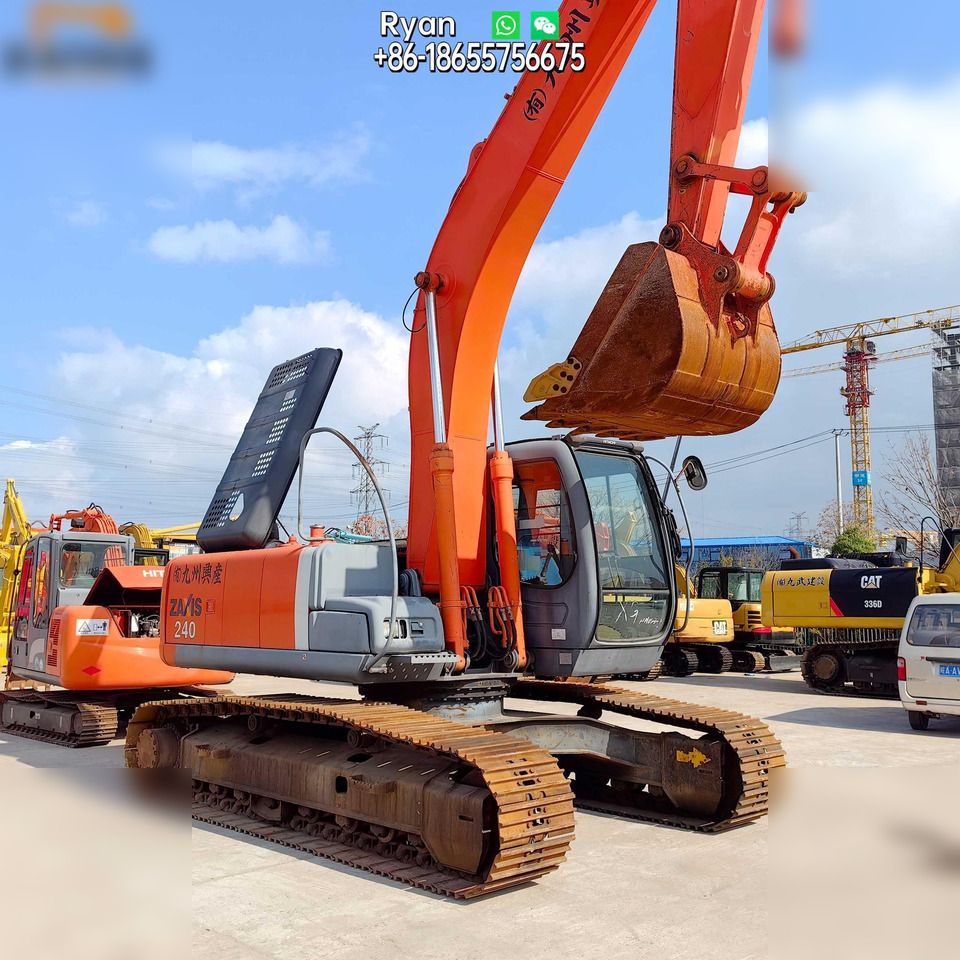 2022 Hitachi Zaxis 240 crawler excavator, side view