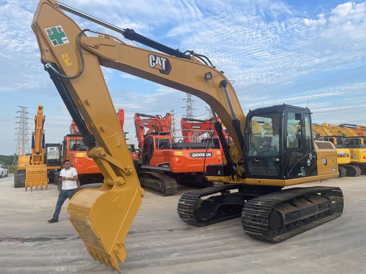 2024 Caterpillar 315D2 crawler excavator, side view