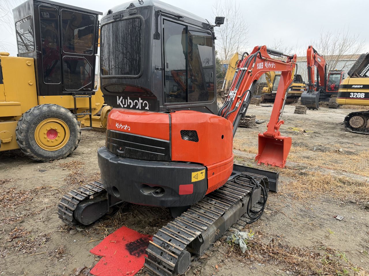 2024 Kubota U35 mini excavator, rear three-quarter view 2024 Kubota U35 mini excavator, rear three-quarter view