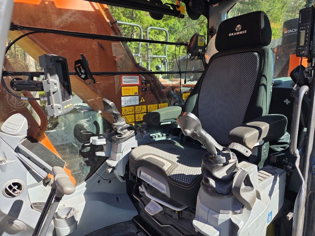 2023 Hitachi 300 LC crawler excavator interior cab view 2023 Hitachi 300 LC crawler excavator interior cab view