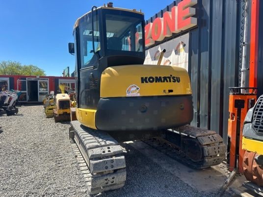 2011 Komatsu PC80MR-3 crawler excavator, rear view 2011 Komatsu PC80MR-3 crawler excavator, rear view