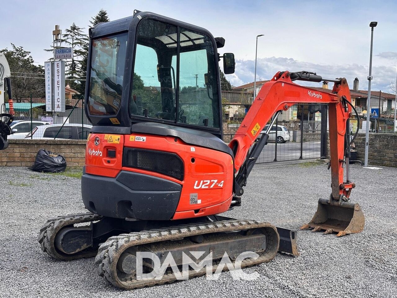2017 Kubota U27-4 mini excavator, rear three-quarter view 2017 Kubota U27-4 mini excavator, rear three-quarter view