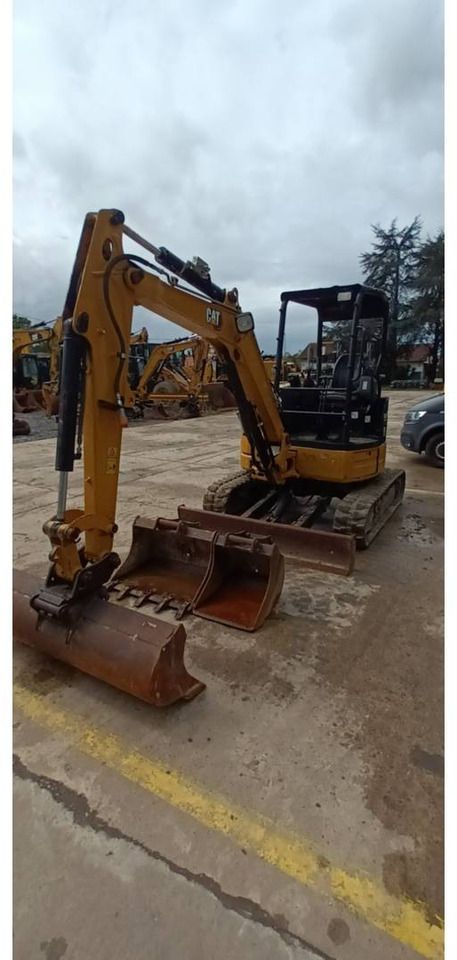 2020 Caterpillar 303.5ECR crawler excavator, front three-quarter view